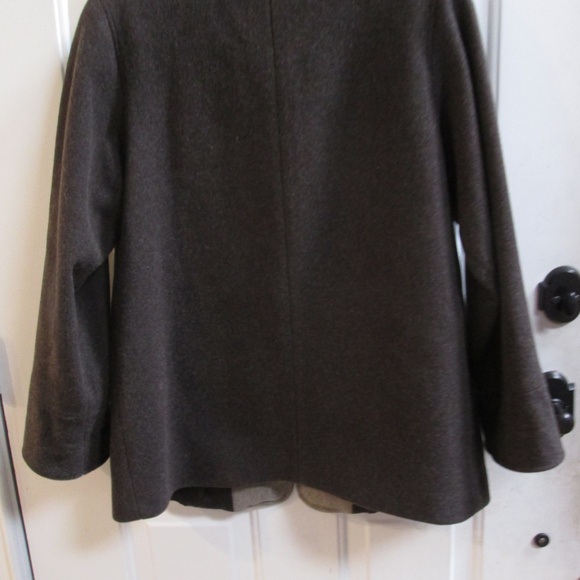 Vtg FORECASTER women's gray thigh length WOOL Jacket Sz 8 USA Made - Picture 9 of 16